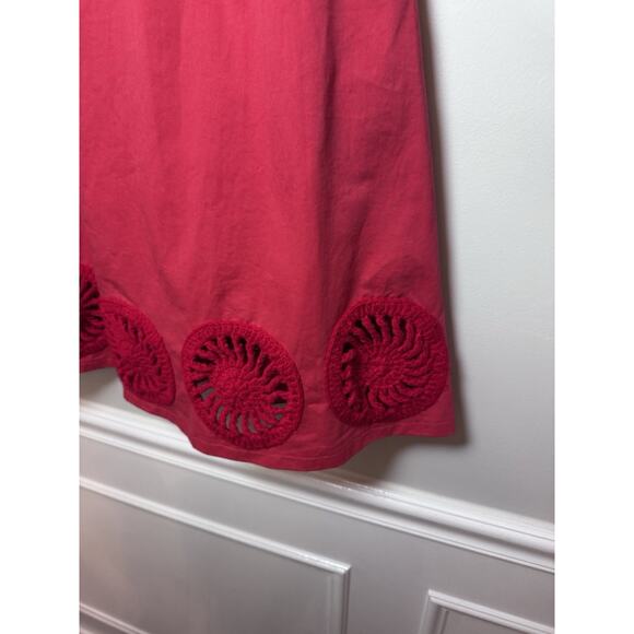Elexiay Kogi Crochet Embellished A-Line Minidress red Size L NWT READ - Picture 13 of 16